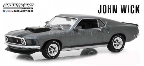 Изображение GREENLIGHT 1/43 FORD Mustang BOSS 429 1969 (к/ф Джон Уик)