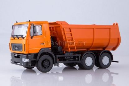 Изображение АИСТ 1/43 Минский-6501 самосвал U-образный кузов оранжевый