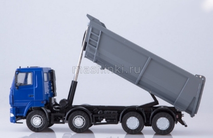 Изображение АИСТ 1/43 Минский-6516 самосвал U-образный кузов синий/серый