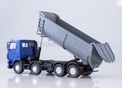 Изображение АИСТ 1/43 Минский-6516 самосвал U-образный кузов синий/серый