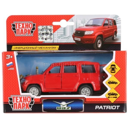 Изображение ТЕХНОПАРК УАЗ Патриот/Patriot 12 см красный