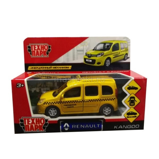 Изображение ТЕХНОПАРК RENAULT Kangoo такси 12 см желтый