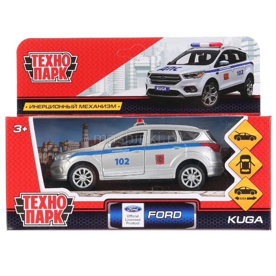 Изображение ТЕХНОПАРК FORD Kuga Полиция 12 см серебристый