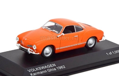 Изображение WHITEBOX 1/43 VW Karmann Ghia 1962 orange