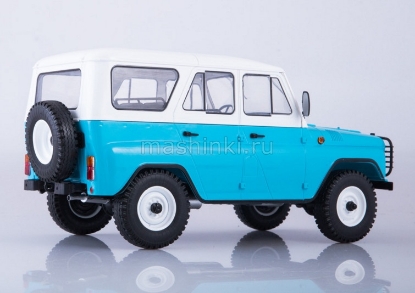 Изображение SSM 1/18 УАЗ-31514 бело-голубой
