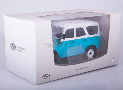Изображение SSM 1/18 УАЗ-31514 бело-голубой
