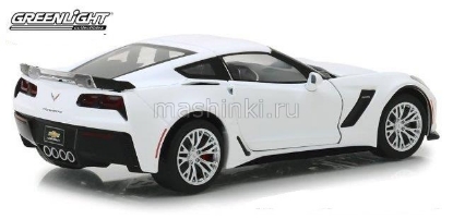 Изображение GREENLIGHT 1/24 CHEVROLET Corvette Z06 Coupe 2019 arctic white