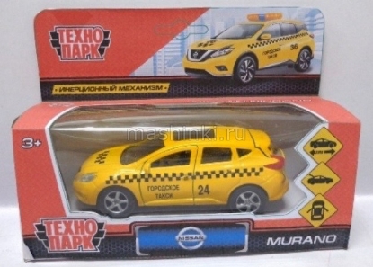 Изображение ТЕХНОПАРК NISSAN Murano такси 12 см желтый