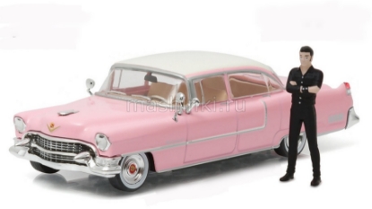 Изображение GREENLIGHT 1/43 CADILLAC Fleetwood Series 60 Elvis Presley фигурка Э.Пресли 1955 pink