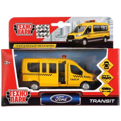 Изображение ТЕХНОПАРК FORD Transit такси 12 см желтый