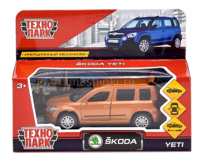 Изображение ТЕХНОПАРК SKODA Yeti 12 см коричневый