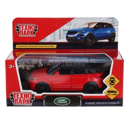 Изображение ТЕХНОПАРК LAND ROVER Range Rover Evoque 12 см красный