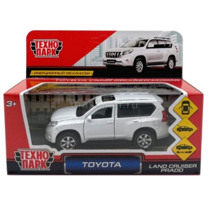 Изображение ТЕХНОПАРК TOYOTA Land Cruiser Prado 12 см белый
