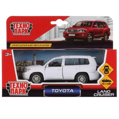 Изображение ТЕХНОПАРК TOYOTA Land Cruiser 12 см белый