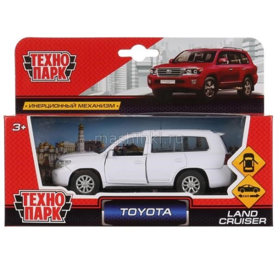 Изображение ТЕХНОПАРК TOYOTA Land Cruiser 12 см белый