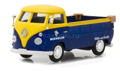 Изображение GREENLIGHT 1/43 VW T1 Pickup Michelin Tires 1960