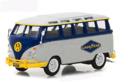 Изображение GREENLIGHT 1/43 VW T1 Samba Bus Goodyear Tires 1960