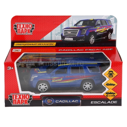 Изображение ТЕХНОПАРК CADILLAC Escalade Спорт 12 см синий
