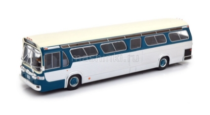 Изображение IXO 1/43 GMC New Look Fishbowl автобус 1969 blue/silver