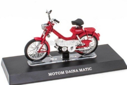 Изображение LEO MODELS-Scooters Collection 1/18 Cкутер MOTOM Daina Matic red