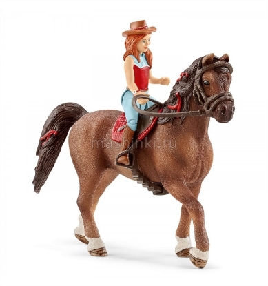 Изображение SCHLEICH Лошадь с наездницей Ханна и Кейн