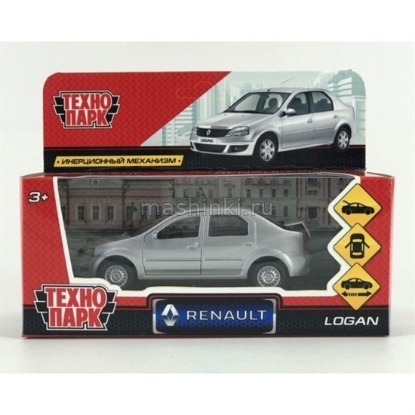 Изображение ТЕХНОПАРК RENAULT Logan 12 см серебристый