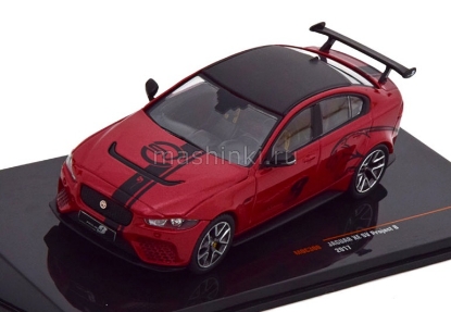 Изображение IXO 1/43 JAGUAR XE SV Project 8 2017 metallic dark red