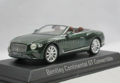 Изображение NOREV 1/43 BENTLEY New Continental GTC Convertible 2019 verdant metallic