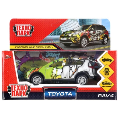 Изображение ТЕХНОПАРК TOYOTA Rav4 12 см граффити