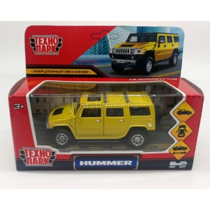 Изображение ТЕХНОПАРК HUMMER H2 12 см желтый