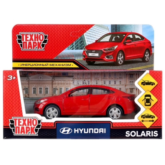 Изображение ТЕХНОПАРК HYUNDAI Solaris 12 см красный