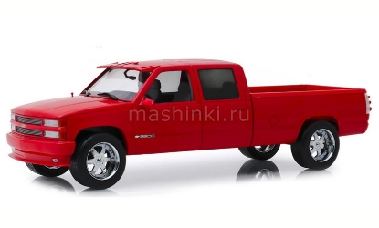 Изображение GREENLIGHT 1/18 CHEVROLET 3500 Crew Cab Silverado 1997 victory red