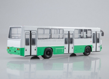 Изображение НАШИ АВТОБУСЫ-25 1/43 Автобус ИКАРУС-260.06 бело-зеленый (19.06.2021)
