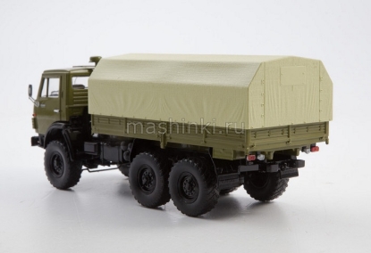 Изображение SSM 1/43 КАМАЗ-4310 бортовой с тентом хаки