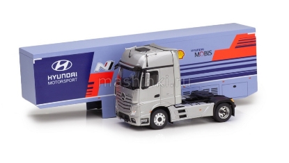 Изображение IXO 1/43 MERCEDES-BENZ Actros MP4 полуприцеп Hyundai Motor Sport WRC Rally Racing 2019