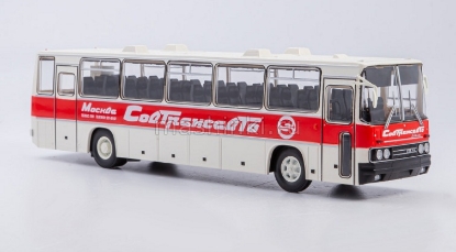 Изображение СОВА 1/43 Автобус ИКАРУС-250.59 Совтрансавто белый/красный