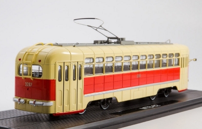 Изображение SSM 1/43 МТВ-82 трамвай бежево-красный