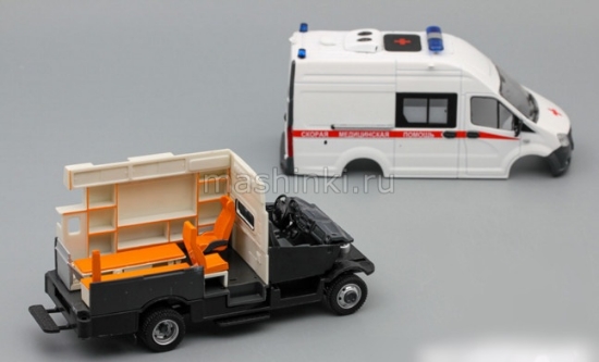 Изображение LENMODEL 1/43 АСМП класс B Скорая помощь 2016  белый