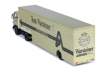 Изображение IXO 1/43 VOLVO F89 Race Transporter полуприцеп Warsteiner Arrows Team F1 1981