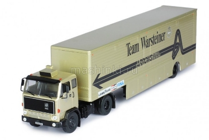 Изображение IXO 1/43 VOLVO F89 Race Transporter полуприцеп Warsteiner Arrows Team F1 1981