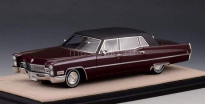 Изображение GLM STAMP 1/43 CADILLAC Fleetwood Series 75 Limousine 1968 madeira plum metallic