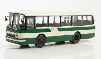 Изображение НАШИ АВТОБУСЫ-33 1/43 Автобус ЛАЗ-695Р бело-зеленый (05.02.2022)