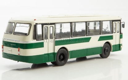 Изображение НАШИ АВТОБУСЫ-33 1/43 Автобус ЛАЗ-695Р бело-зеленый (05.02.2022)