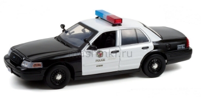 Изображение GREENLIGHT 1/18 FORD Crown Victoria Police Interceptor Los Angeles Police Department 2001 (к/ф Драйв)