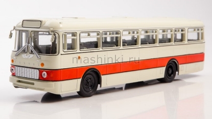 Изображение НАШИ АВТОБУСЫ-38 1/43 Автобус ИКАРУС-556 белый красная полоса (20.06.2022)