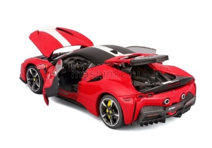 Изображение BBURAGO 1/18 FERRARI SF90 Stradale Assetto Fiorano red