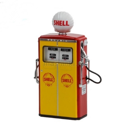 Изображение GREENLIGHT 1/18 Бензоколонка Tokheim 350 Twin Gas Pump Shell  1954
