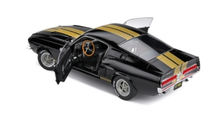 Изображение SOLIDO 1/18 FORD Mustang Shelby GT500 black with golden stripe