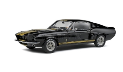 Изображение SOLIDO 1/18 FORD Mustang Shelby GT500 black with golden stripe