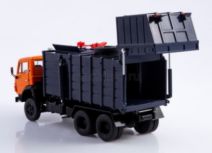 Изображение SSM 1/43 КО-415А (53213) мусоровоз оранжево-серый